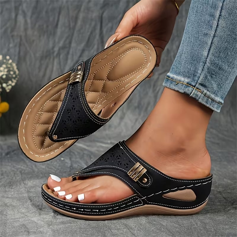 Velmora™ | Supportive Wedge Sandals for Everyday Comfort
