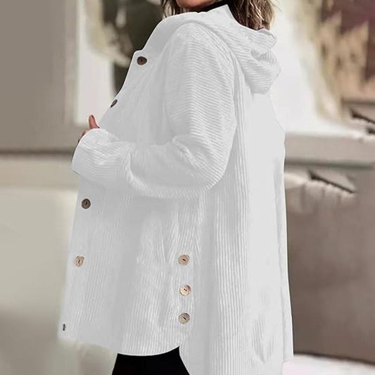 Velvienne™ Corduroy Hoodie Coat