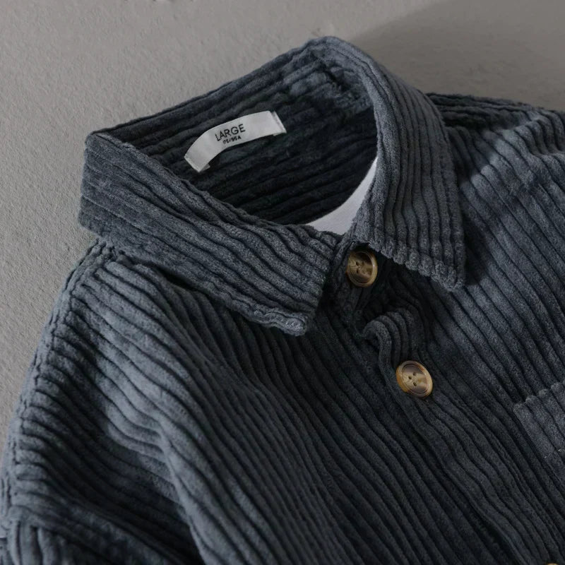 Velvra™ Corduroy Long-Sleeve Shirt