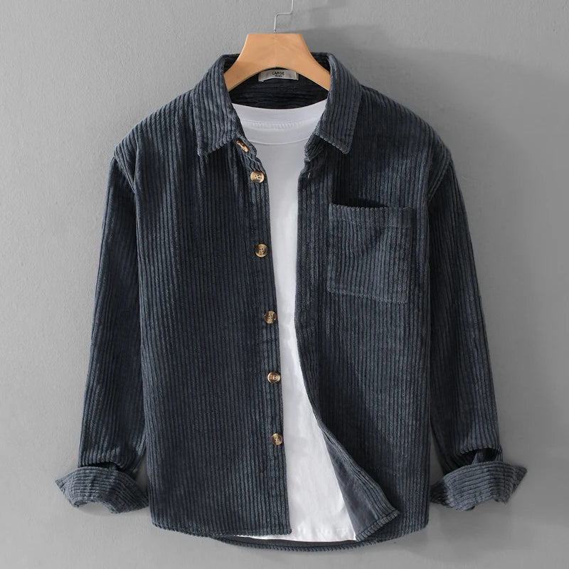 Velvra™ Corduroy Long-Sleeve Shirt
