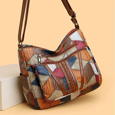 Mirevé™ Patchwork Tote – Where Every Stitch Tells a Story