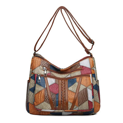 Mirevé™ Patchwork Tote – Where Every Stitch Tells a Story