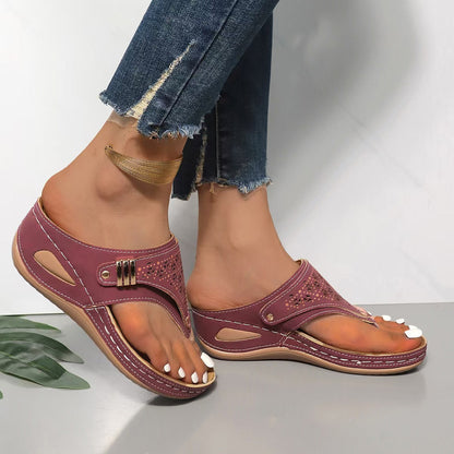Velmora™ | Supportive Wedge Sandals for Everyday Comfort