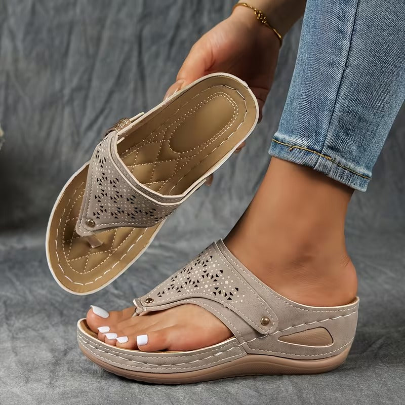 Velmora™ | Supportive Wedge Sandals for Everyday Comfort