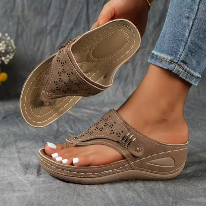 Velmora™ | Supportive Wedge Sandals for Everyday Comfort