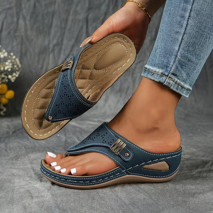 Velmora™ | Supportive Wedge Sandals for Everyday Comfort