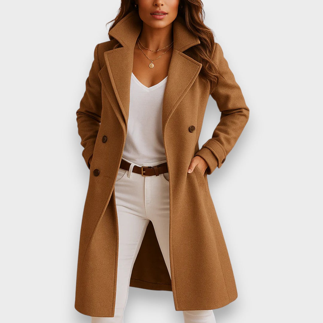 LioraBelle™ Wool Blend Coat